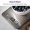 Food Kitchen Scale, Digital Grams and Ounces for Weight Loss, Baking, Cooking, Keto and Meal Prep, LCD Display, Medium, 304 Stainless Steel